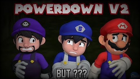 Powerdown V2 but SMG4, SMG3, Mario and ??? sing it | FNF Mario