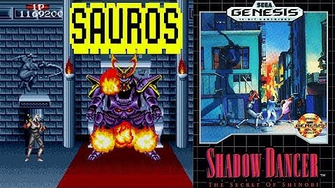 Beating the final boss in "Shadow Dancer: The Secret of Shinobi" (Sauros) - Razorface Live