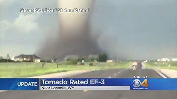 Photogenic Wyoming Tornado Scoured Grass From Earth, Rated EF-3