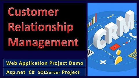 Customer Relationship Management CRM ASP.net C# Online Project | BCA BE project asp145 #highblixasp