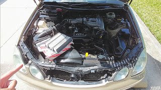 1998-2005 Lexus GS300 2JZ Engine Air Filter Replacement Tutorial