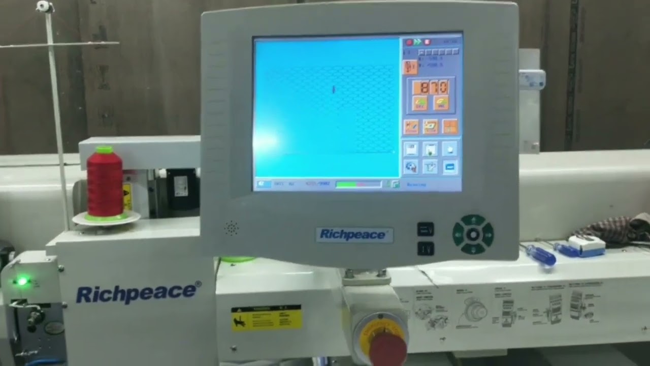 Richpeace Leather Pattern Sewing Perforation Embro