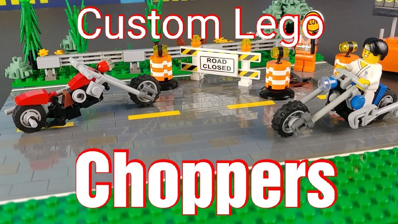 Custom lego chopper motorcycle mocs 