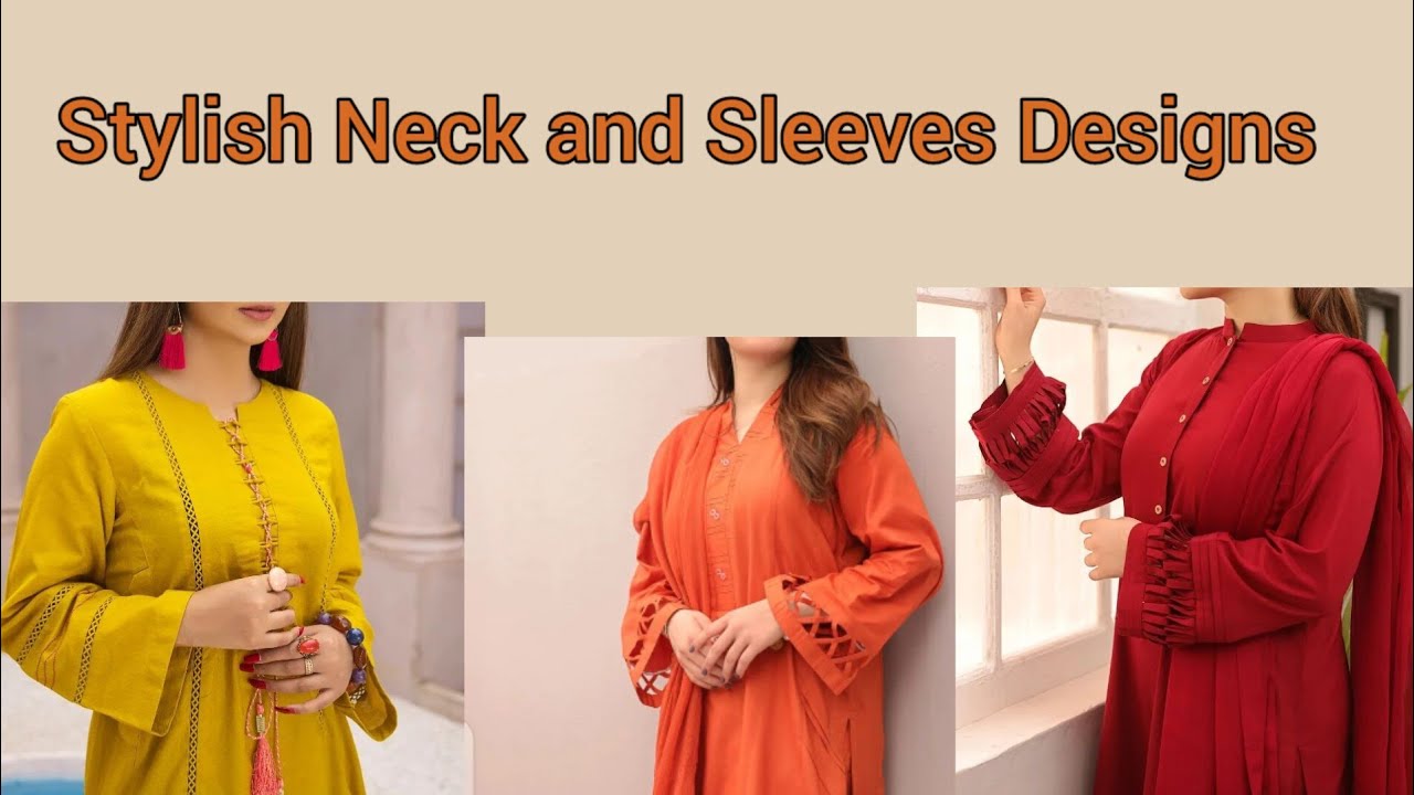 Stylish Neck and Sleeves Designs 2023 Dress Designing Ideas. YouTube