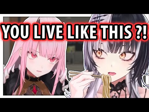 Shiori's Eating Habit Makes Calli Worried【Hololive】