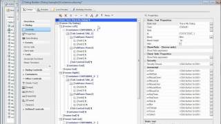 V11 Dialog Component - Complex Layout Using Frames, Containers, Tabs and Accordions Part 2