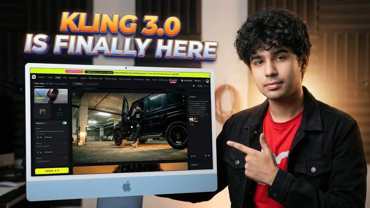 Kling 3.0 наконец-то вышел 🔥 Бесплатное видео с использованием ИИ, неограниченный доступ и все но...