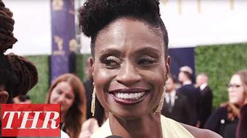 Adina Porter Talks Emmy Red Carpet Fashion | Emmys 2018