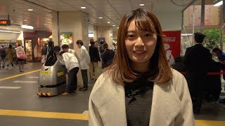 ★鉄道チャンネル動画★【柏原美紀の鉄道リポート】西武新宿駅　警備ロボット「Perseusbot」実証実験