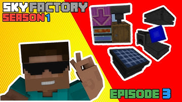 EPISODE 3 - SKY FACTORY- SOLAR PANNEL- POWER CORE - AUTOMATIC COBBLESTONE GENERATOR - THE MYSTICSOOW