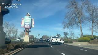 Dashcam view of Citrus Heights, California