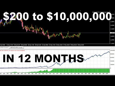 Best Forex Robot EA Turn $200 into $10 million in 12 months  Download