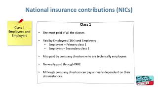 2  National Insurance Contributions   Class 1