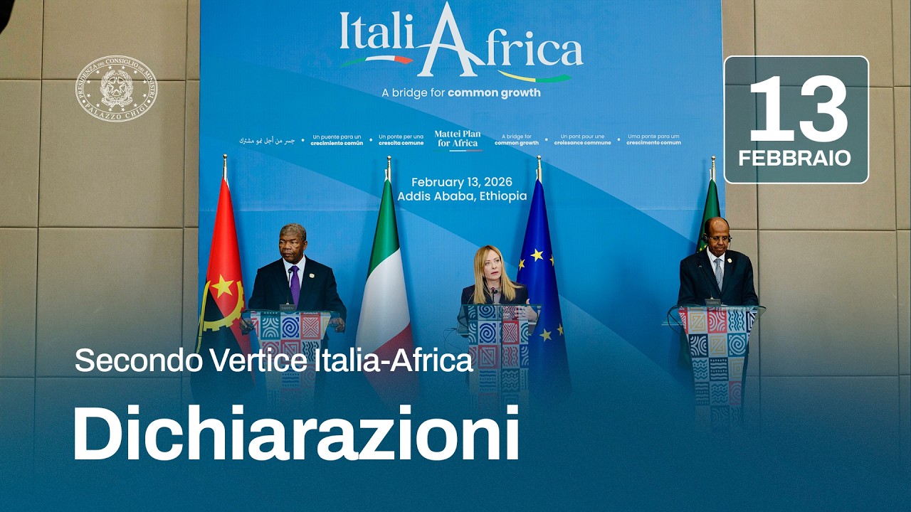 Secondo Vertice Italia-Africa, dichiarazioni Meloni - Lourenço - Ali Youssouf