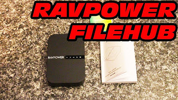 RAVPOWER Filehub Wireless Router RP-WD009 unboxing and testing of SD card to USB harddrive feature