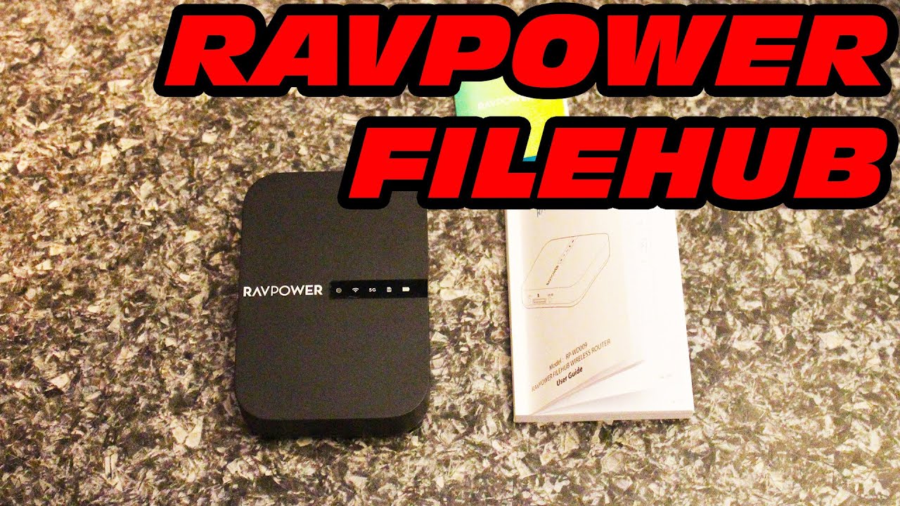 RAVPOWER Filehub Wireless Router RP-WD009 unboxing and testing of SD card to USB harddrive feature