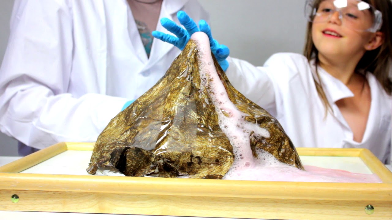 Baking soda and vinegar volcano! YouTube