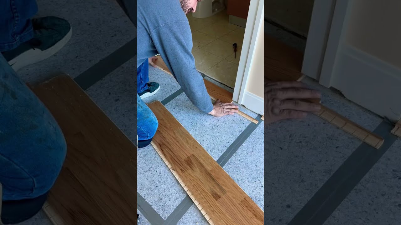 How We Install Engineered Flooring Around Doors PART 2 Shorts