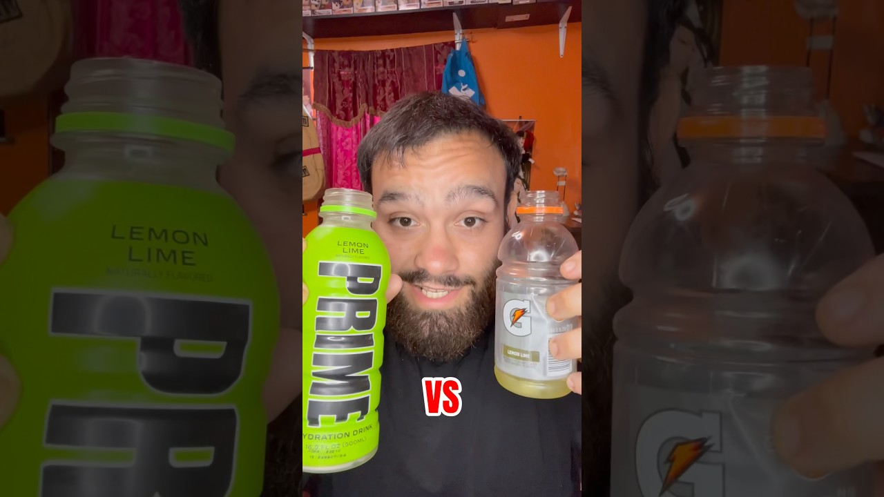 Prime Hydration Lemon Lime VS Gatorade Lemon Lime! 
