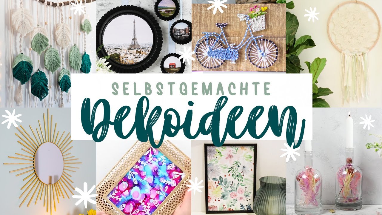 4 Zimmer Deko Upcycling DIY's die jeder easy nachmachen kann // I