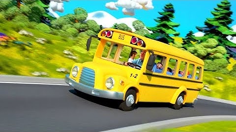 82 Seconds Wheels on the Bus | Several Versions || Nurserhy Rhymes || Crocomix Lullaby Bus Song new