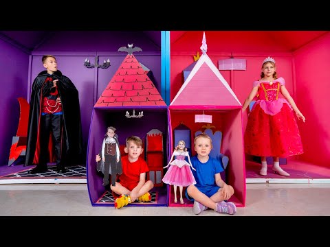 Five Kids Princess House VS Vampire House + more Children's videos