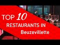 Ref:7dvjUpNbynk Top 10 best restaurants in beuzevillette, france