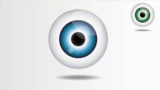 Illustrator CC Tutorial | Graphic Design | 3D Eye Logo