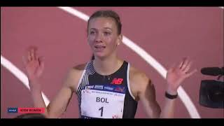 Фемке Бол бег на 400 метров - 49,69 с. Мец Франция 3 февраля 2024 года