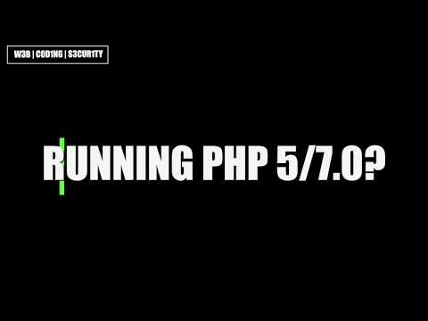 PHP 5.0/7.0X are EOL (End of Life) - Upgrade now