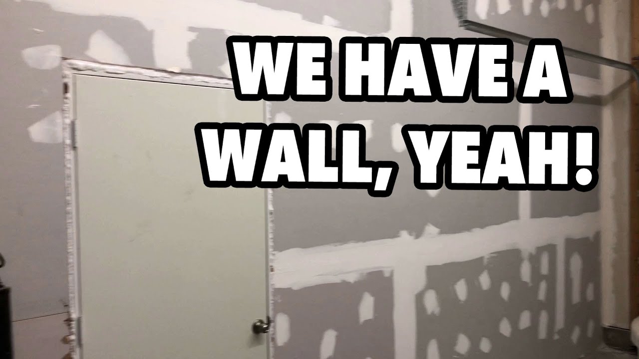 The wall is up!! vlog 41 Print Shop Updates YouTube