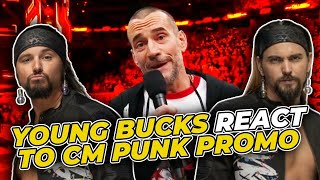 The Young Bucks React To THAT CM Punk AEW Collision Promo