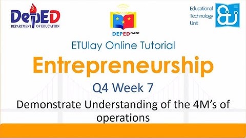 Demonstrate Understanding of the 4M