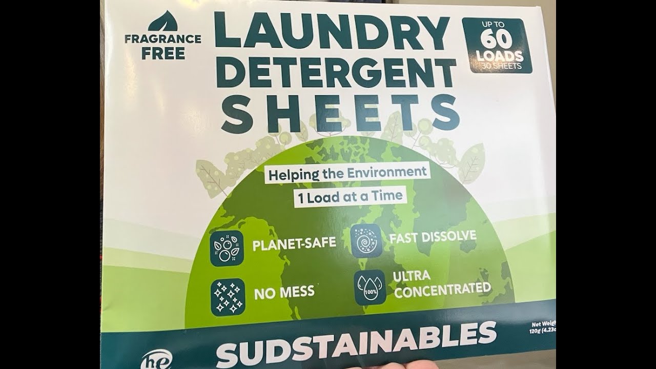Detergent Sheets for Home, Travel & Camping - Powerful Clean