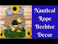 Everyday Crafting: Nautical Rope Beehive Decor