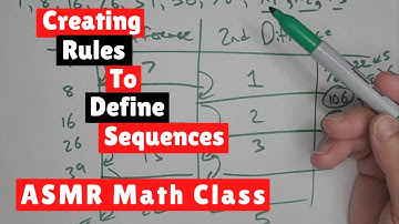 Creating Rules to Define Sequences - ASMR Math Class - Male Whispers, Sharpie & Paper Sounds