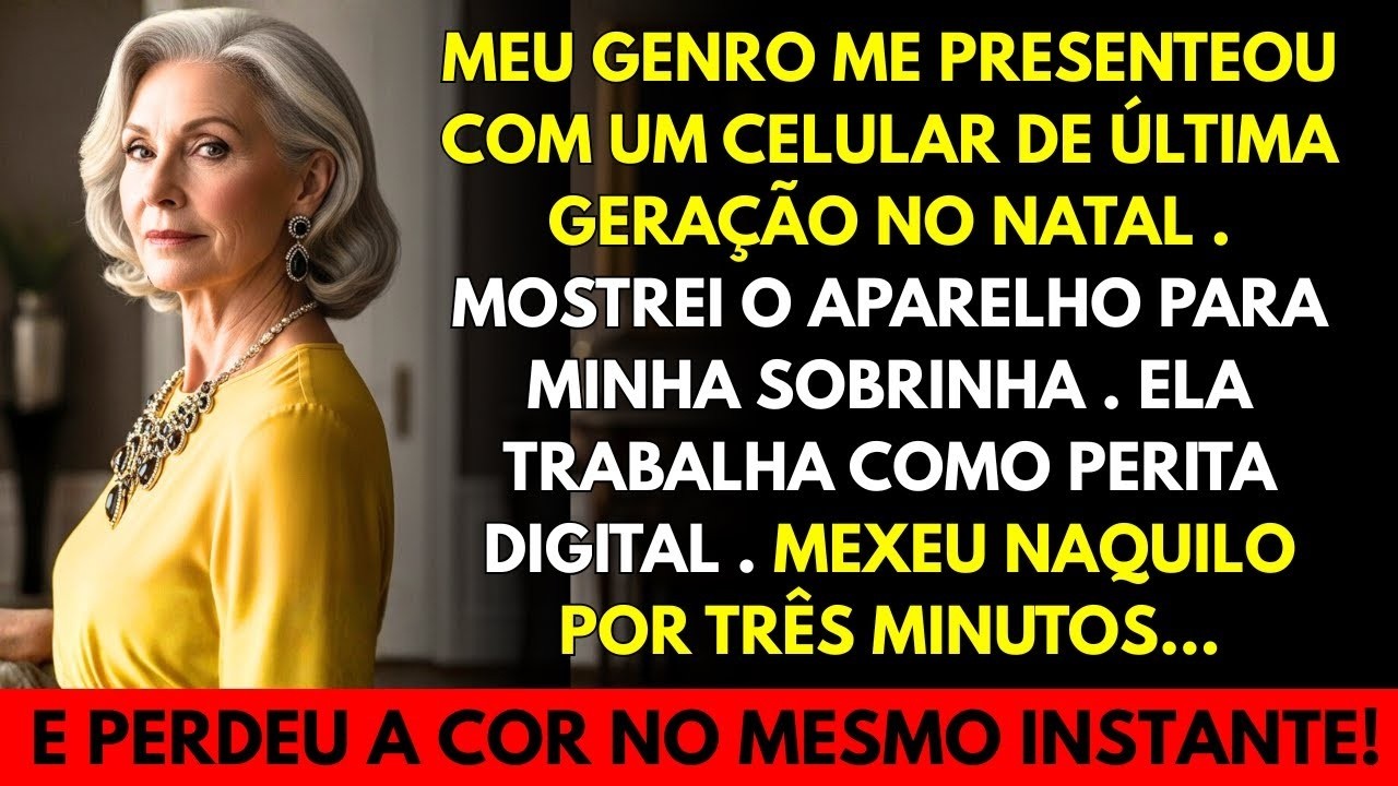 Meu genro me deu um celular “de presente”…Mas a perita digital achou algo escondido!19 dias depois