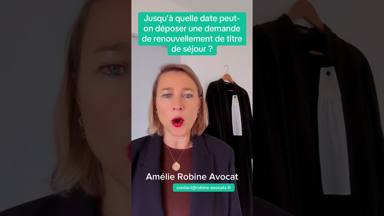 Jusqu'à quelle date peut-on déposer une demande de renouvellement de titre de séjour ?