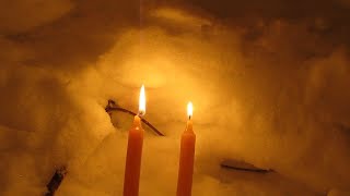 Ночевка в снежной хижине