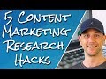 5 Research Hacks To Find Unlimited Ideas For Content Marketing. Find What Your Audience Wants Fast!