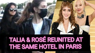 210927 Actress TALIA RYDER, friend of ROSÉ stays at the same hotel for Paris Fashion Week 블랙핑크 로제