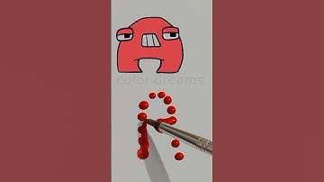 colour mixing #alphabet lore #satisfying #color #alphabet #colortheory #squidgame #asmr #shortvideo