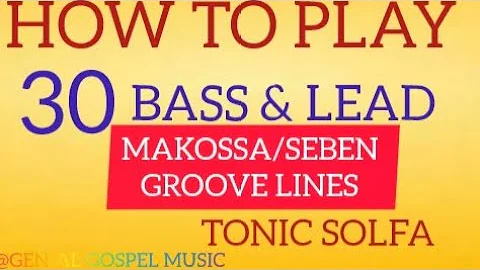 How to play 30😯makossa groove lines(Bass & Lead) Tonic solfa. #makossa