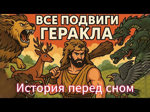 ИСТОРИЯ ДЛЯ СНА: ВСЕ подвиги ГЕРАКЛА. Что стало с первой женой и детьми, как предала вторая жена