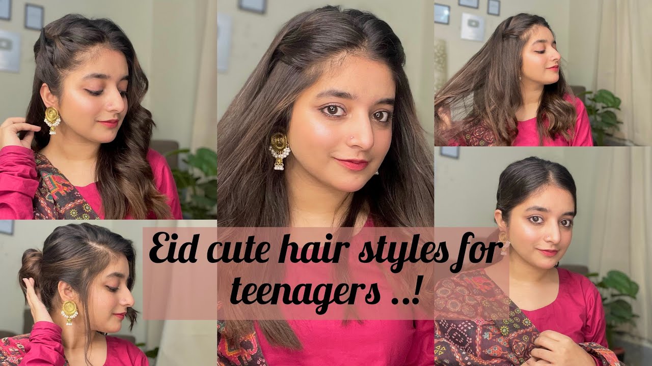 Quick & Easy front hairstyles for short hair l new open hairstyle for  wedding l Eid hairstyles | Open hairstyles, Hair tutorials for medium hair,  Hair styles