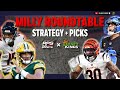 NFL Tournament Picks | WEEK 1 | 9/6 - NFL Milly Roundtable