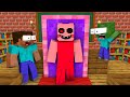 Monster School : PIGGY MAGIC DOOR CHALLENGE - Minecraft Animation