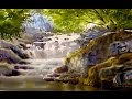 Watercolor painting a Waterfall with Wet-on-Wet techniques