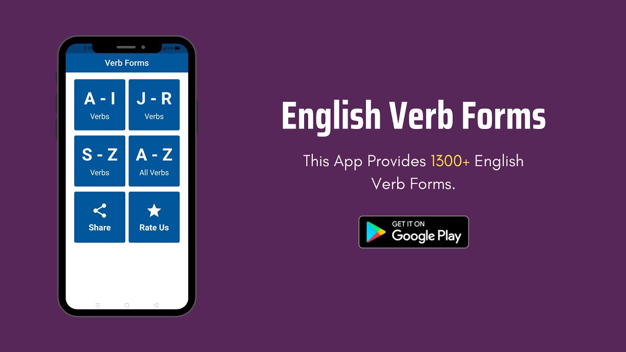 English Verb Forms V1 V2 V3 | Spoken English Verb Forms List