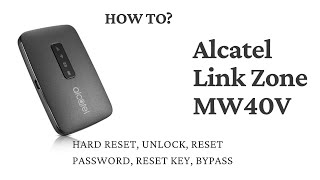 How to Reset Forgotten WiFi Router Password Alcatel Link Zone MW40V HARD RESET RESTART BYPASS screenshot 4